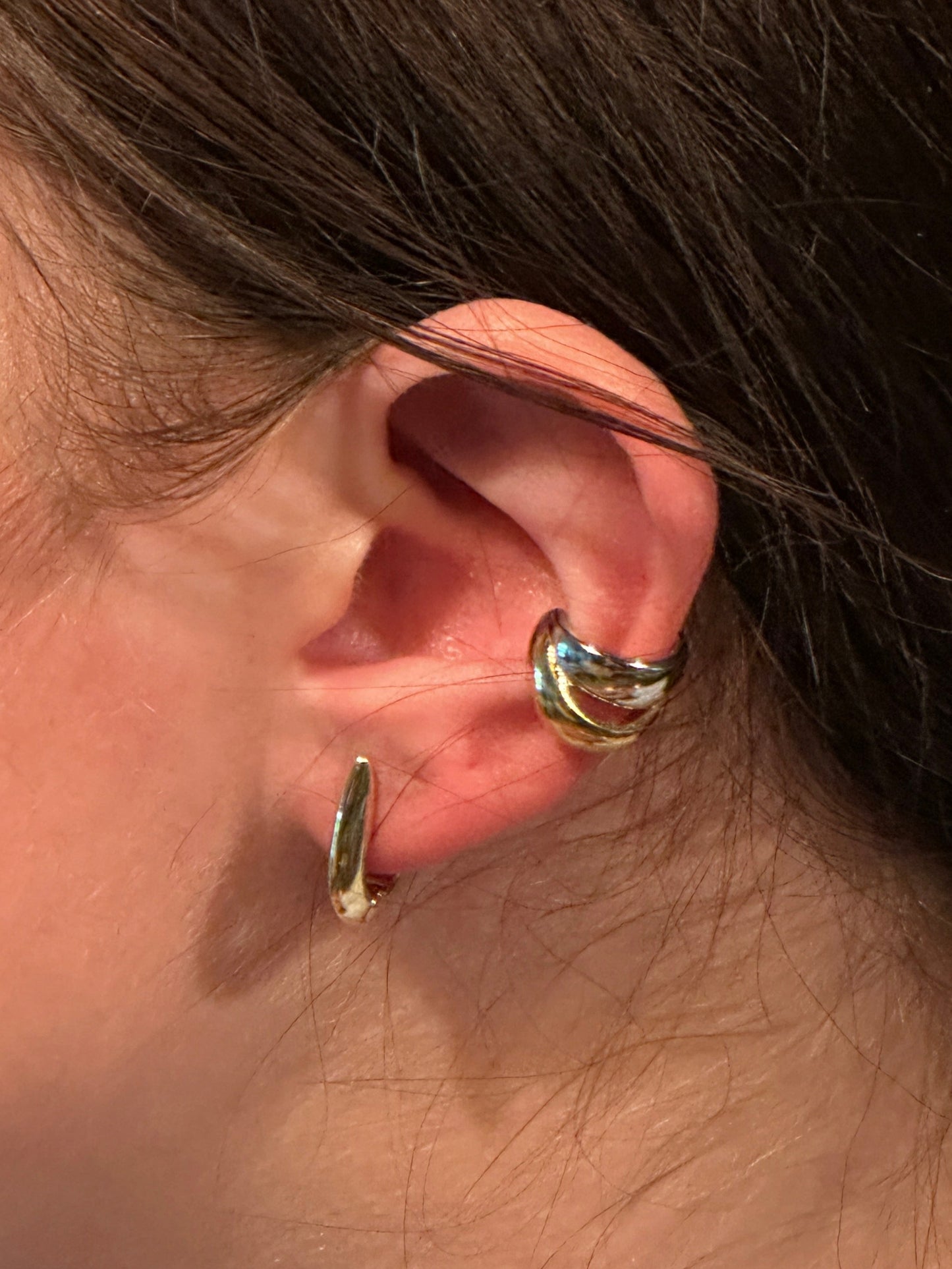 The Cyrus Ear Cuff, modeled