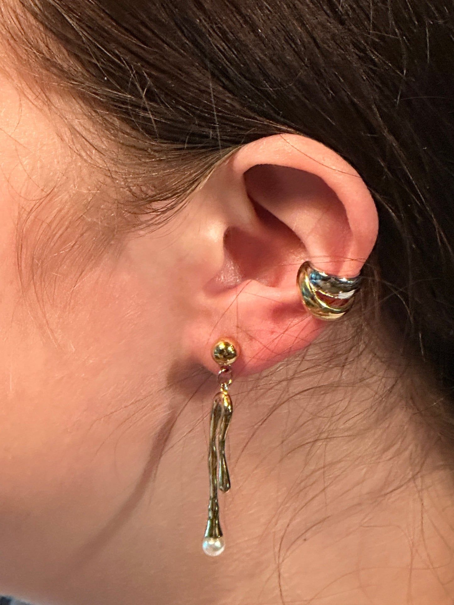 The Molten Mix, Earring A, modeled