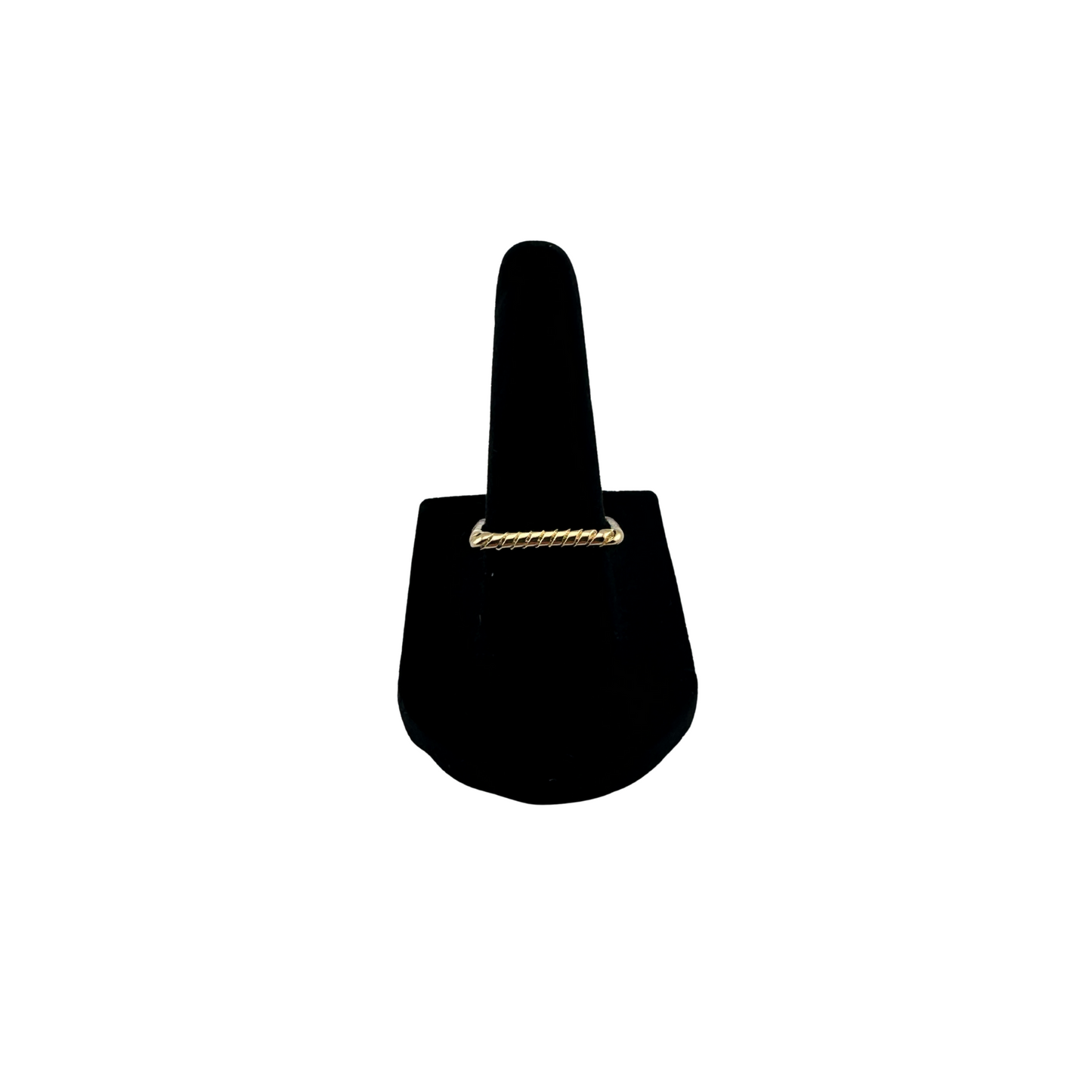 The Verona — Stackable Square Ring, shown in yellow gold color option
