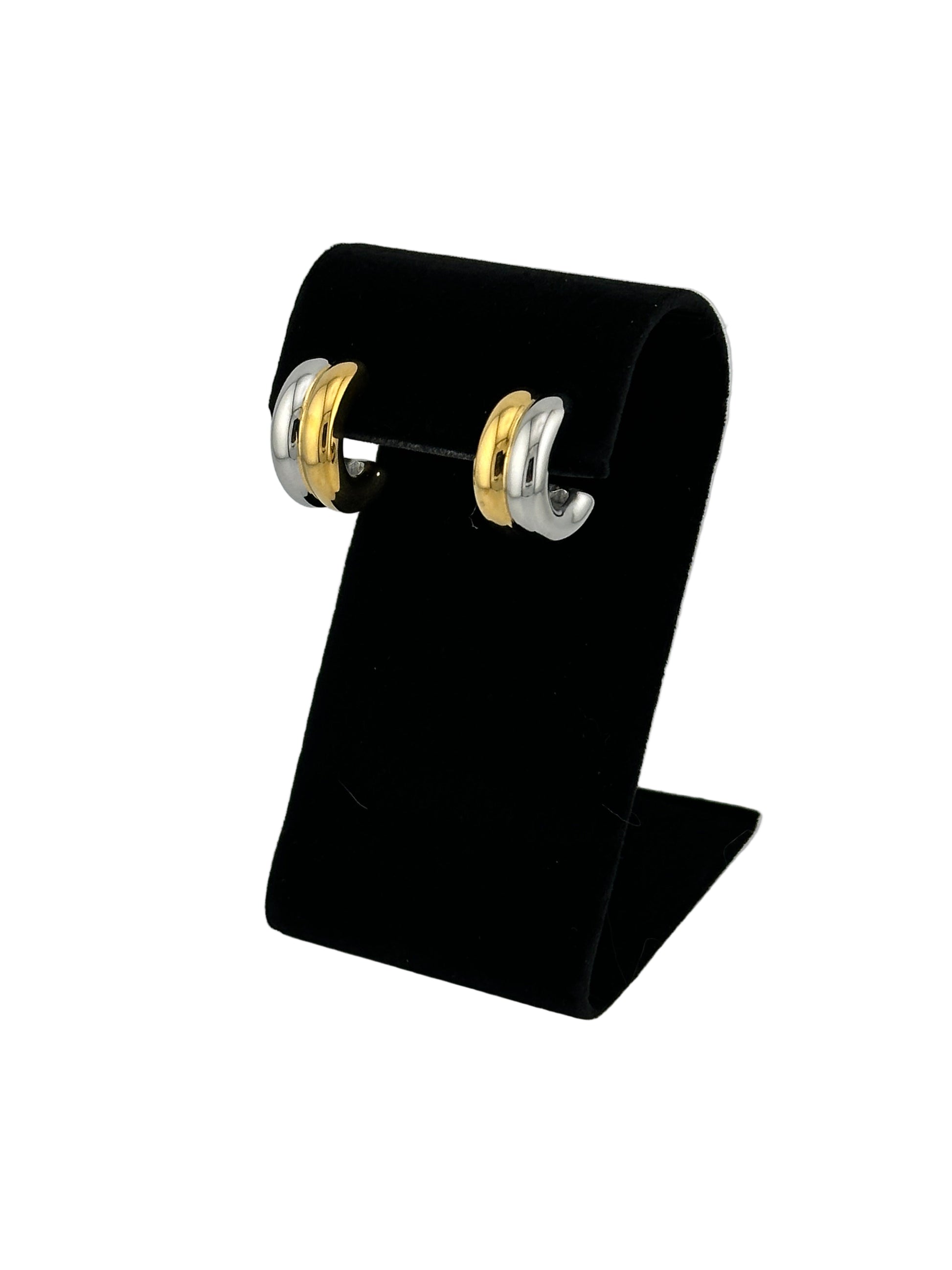 The Duetto Interlock Earrings, Side View
