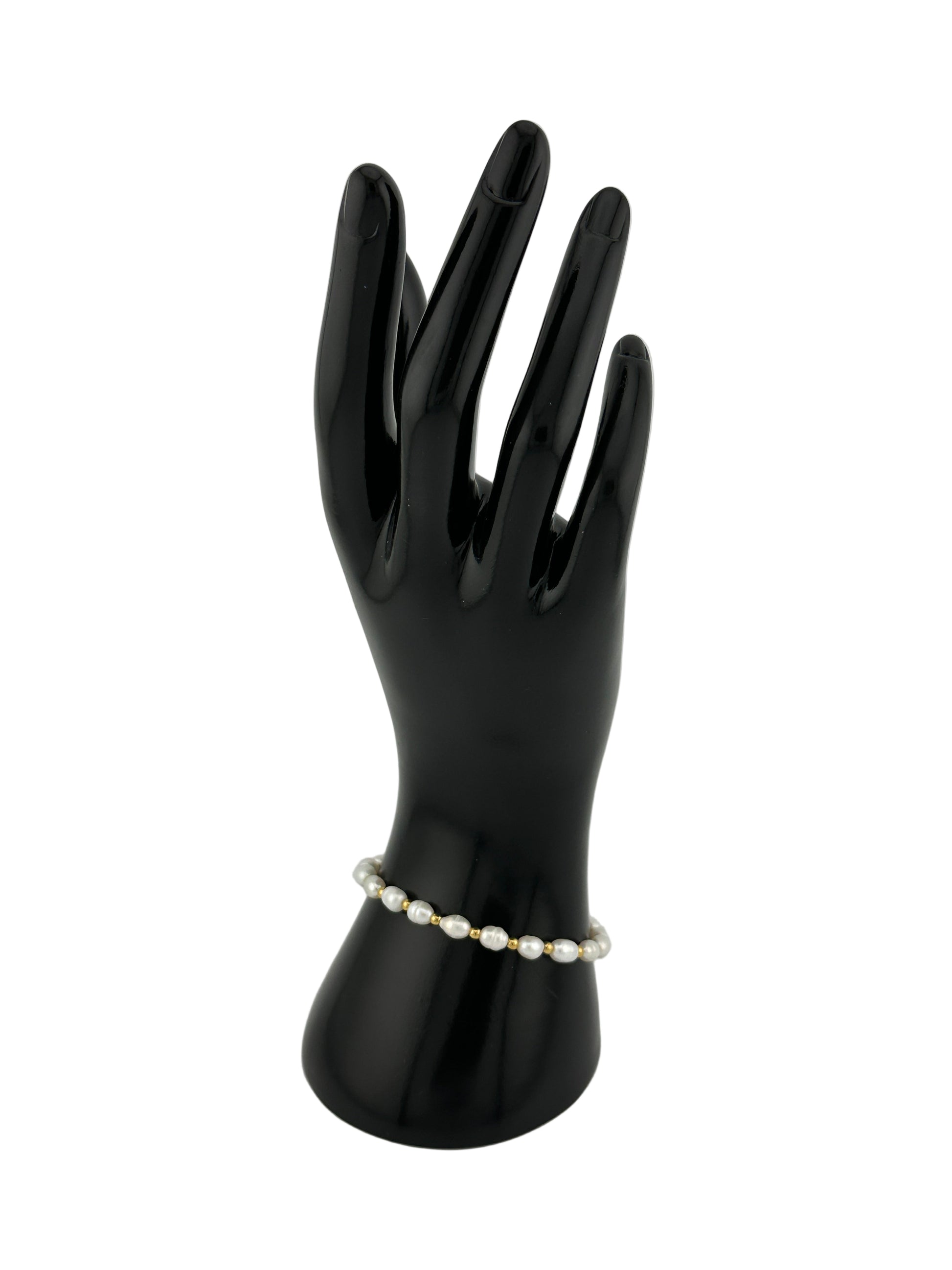 The Lustra Baroque Pearl Station Bracelet
