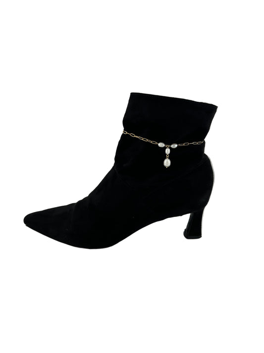 The Lustra Pearl Paperclip Anklet