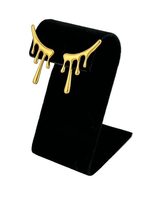 The Molten Earrings, side view
